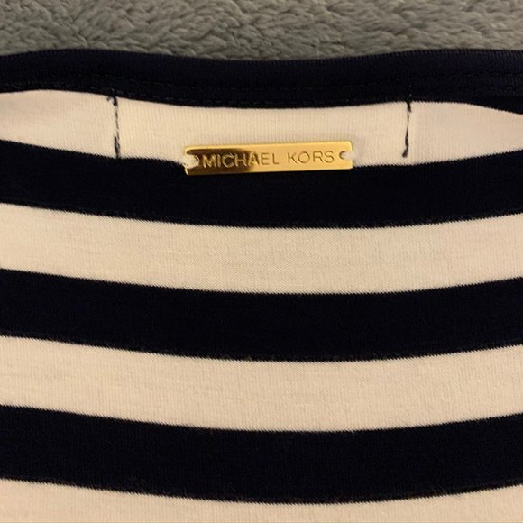 Michael Kors - Striped Cold Shoulder Top - Picture 5 of 5